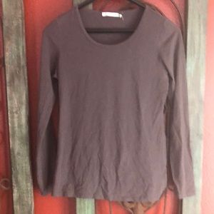 Dark brown layering shirt